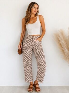 Vintage St. John’s Bay Stretch Geometric Print Jeans Boho 70s Style Pants